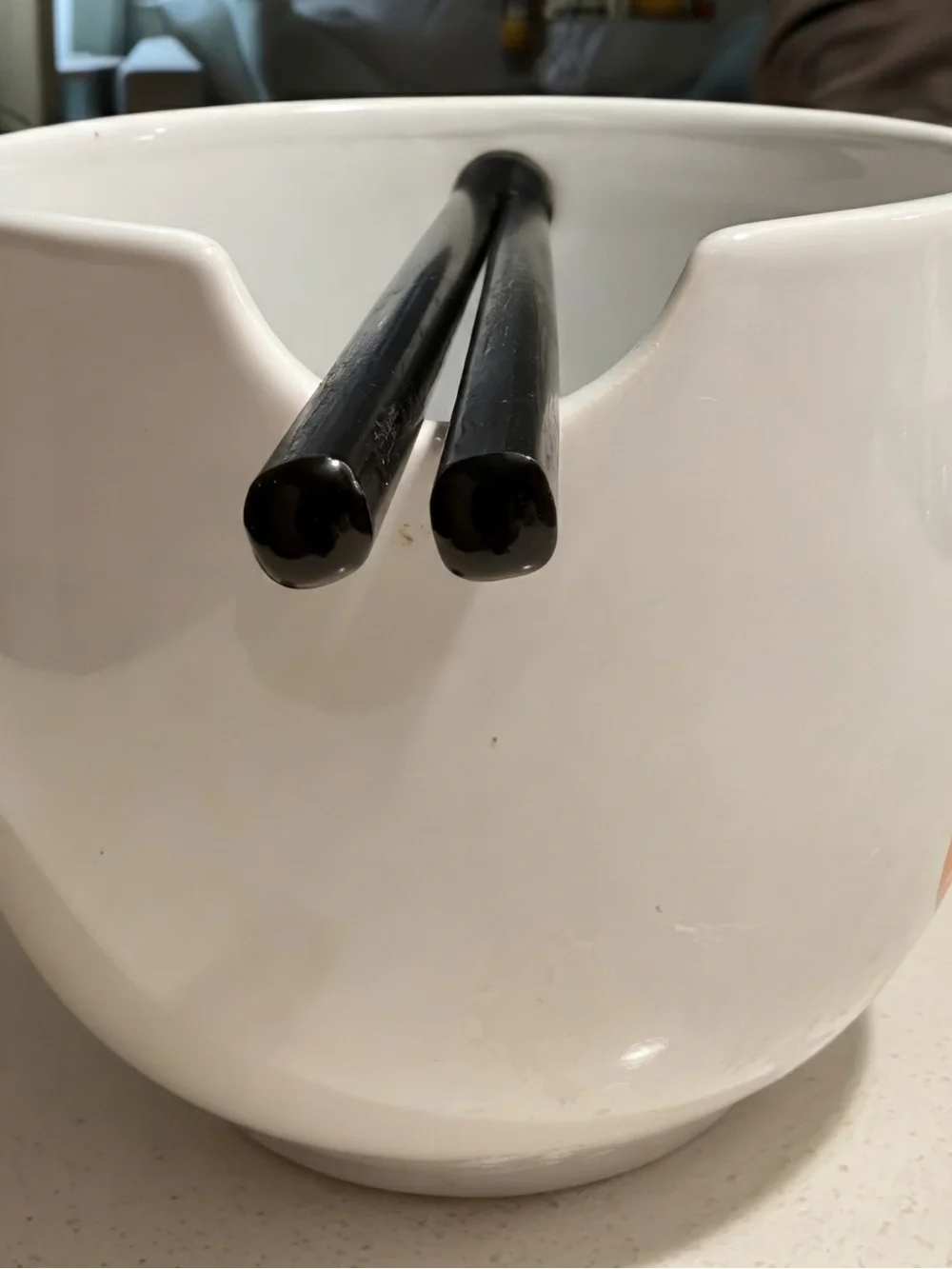 Hello Kitty Asian soup bowl and chopsticks